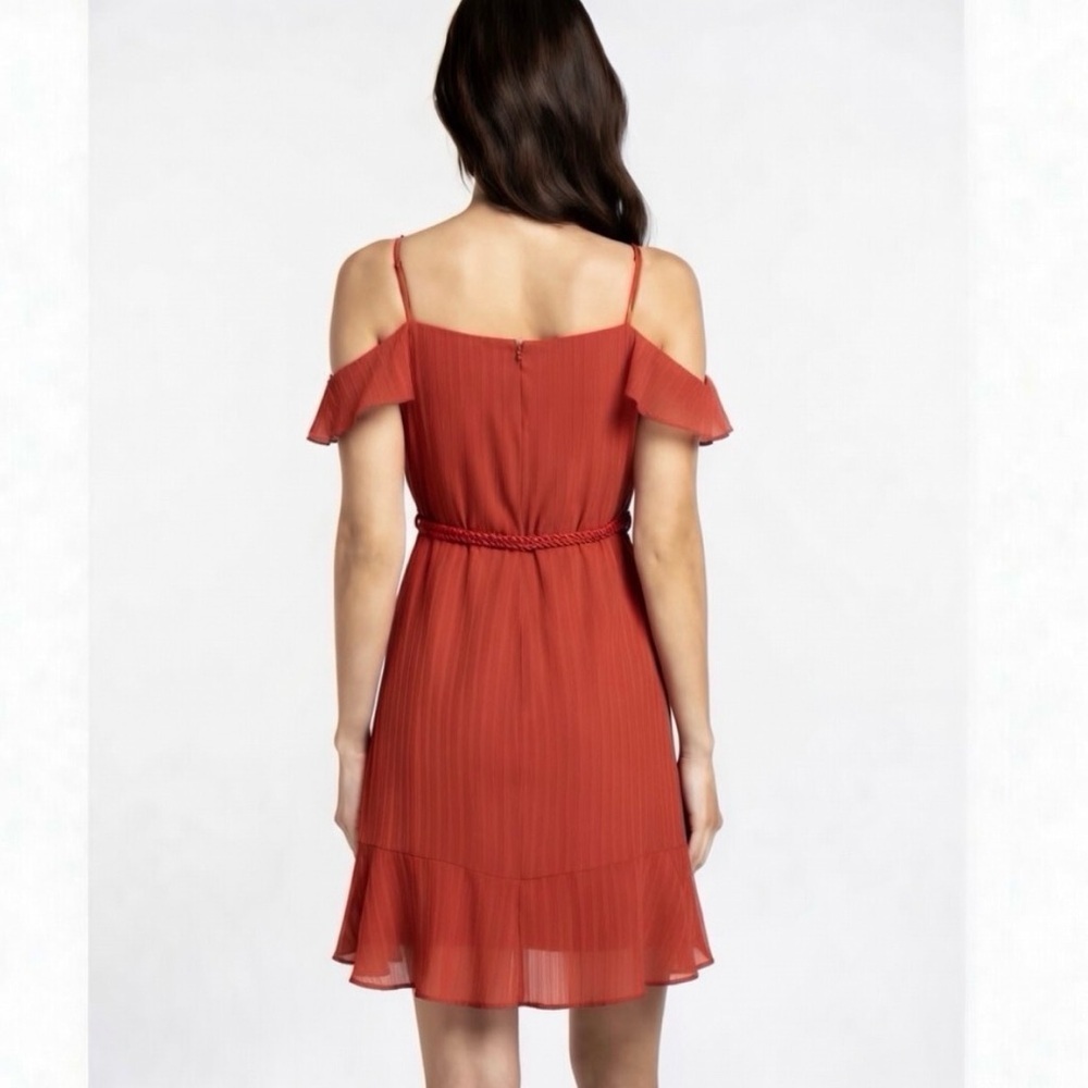 Willow & Clay Cold-Shoulder Wrap Dress - Picture 4 of 14